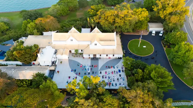 Government House hosts the final Sunrise Yoga on the Terrace for 2026.