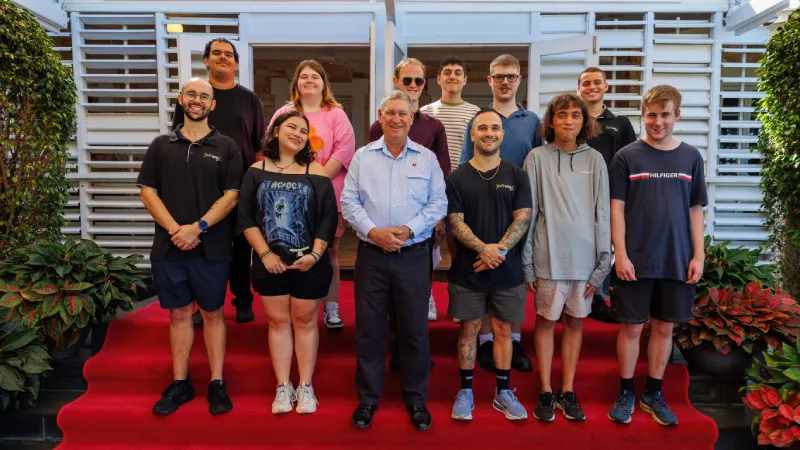 His Honour hosts a visit from NT Young Leaders Academy.