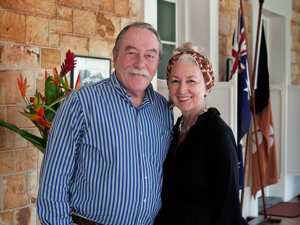The Honourable Tom Pauling AO KC and Mrs Tessa Pauling, at Government House in 2010